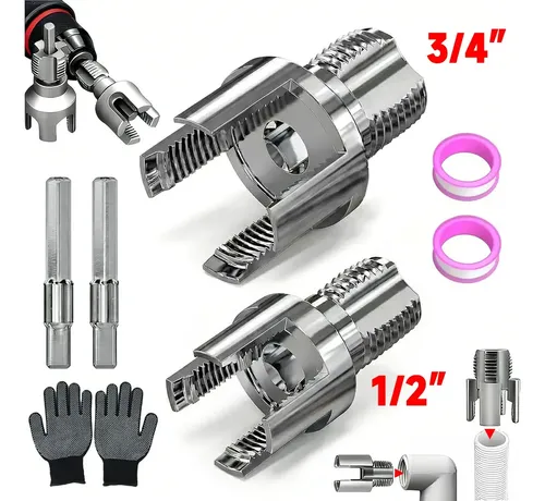 Kit 2 Abridores De Roscas Internas E Externas Para Tubos De Pvc 1/2 E 3/4 .ferramenta De Corte De Rosca De Tubo De Rosqueador De Tubo De Pvc