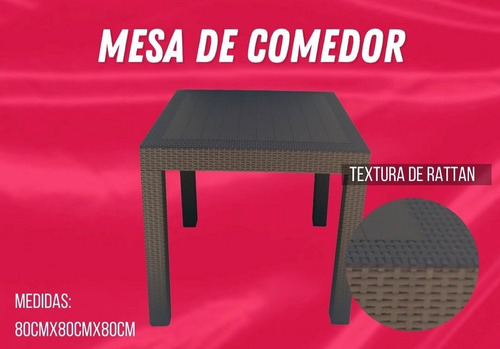 Mesa Alta Tipo Comedor De Plastico Resistente