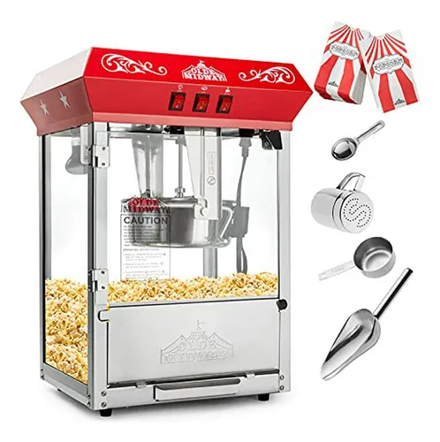 Olde Midway Bar Style Popcorn Machine Maker Popper Con Hervi