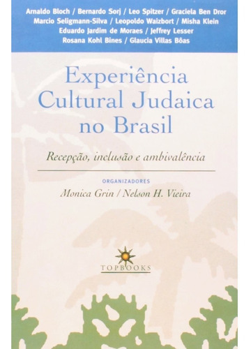 Livro Experiência Cultural Judaica No Brasil