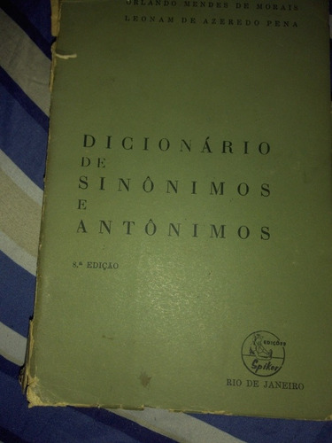 Dicionário De Sinônimos E Antônimos