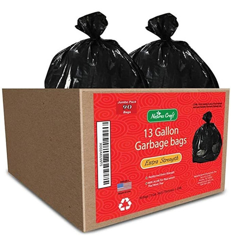 13 Galones Bolsas De Basura - Hefty + Flex - Duradero Para U