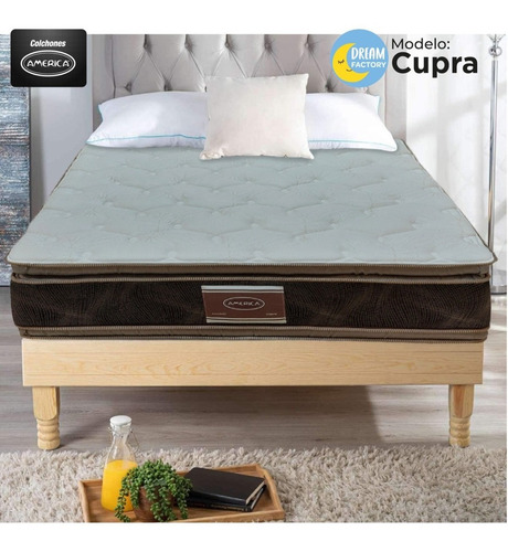 Imagen 5 de 8 de América Cupra Colchón Matrimonial Confort Con Espuma Suave