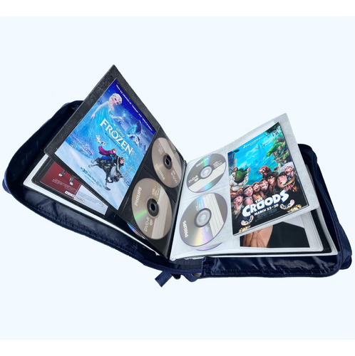 Funda De Almacenamiento Para Dvd Y Cd S·lattye Con Tapa De T