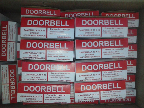 Campanilla Timbre Doorbell C Transformador 220v 12v