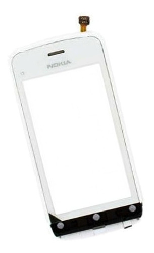 Tactil Digitizer Mica Touch Nokia C5-03 Con Marco Blanco