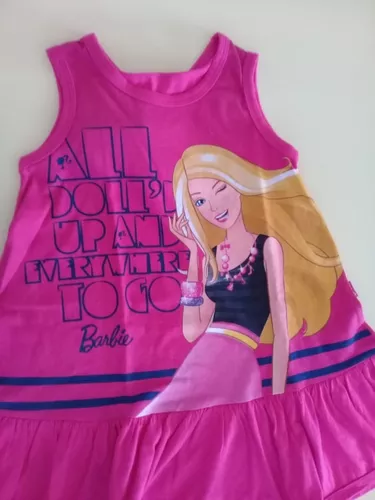 Vestido Infantil Verão Barbie Pink Malwee