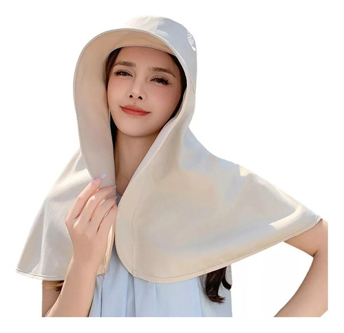Gorro De Sol Con Forma De Chal De Ala Grande, Protección Con