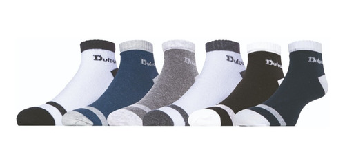 Pack X12 Medias Dufour Hombre Deportivas Sin Toalla