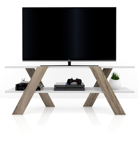 Mesa Para Lcd Led Moderna Living Rack Melamina Retira Hoy