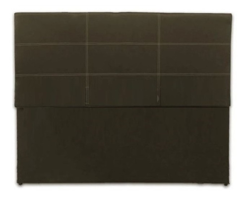 Respaldo de sommier Mezanek Pampa Queen 160cm x 120cm Cuero sintético negro