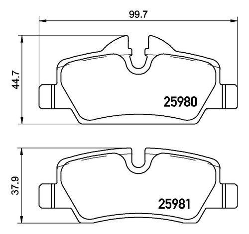Balatas Brembo Mini F56 John Cooper Works 2016-2019 L-m Tra
