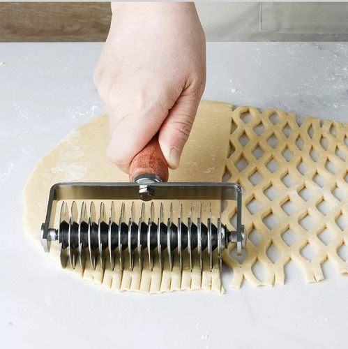 Pizza Celosía De Masa Cortador De Rodillo De Masa Pastelería