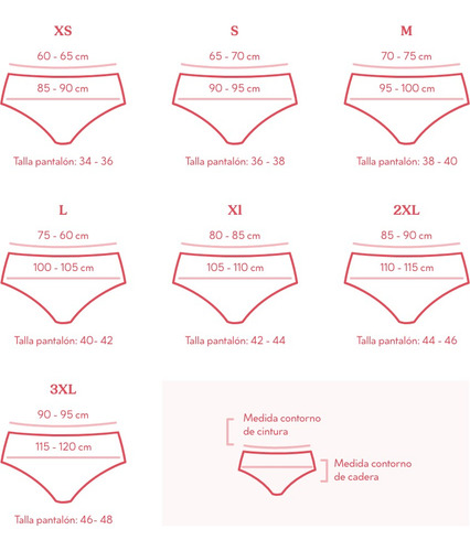 Az. Calzon Mujer Menstrual Mon Culotte Flujo Medio