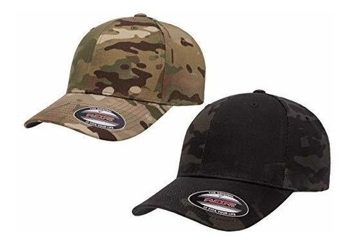 Gorra De Béisbol Flexfit Multicam Camo De 6 Paneles Con Lice