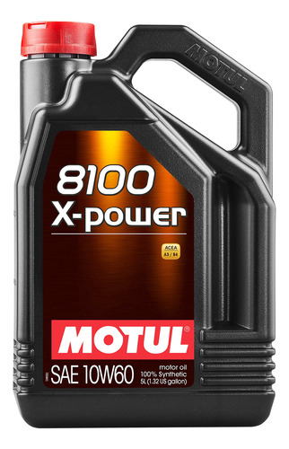 Motul 8100 X-power 10w60 100% De Aceite De Motor Sintético 5