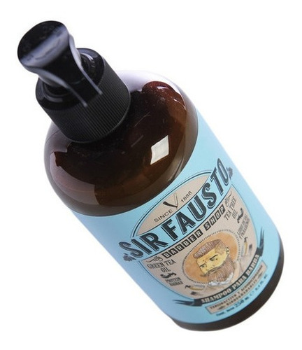 Imagen 7 de 8 de Sir Fausto Barberia Shampoo + Cera Capilar Oleo Barba Cuotas