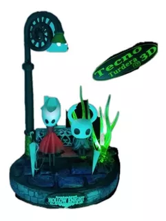 Diorama De Hollow Knight Y Hornet Con Luces