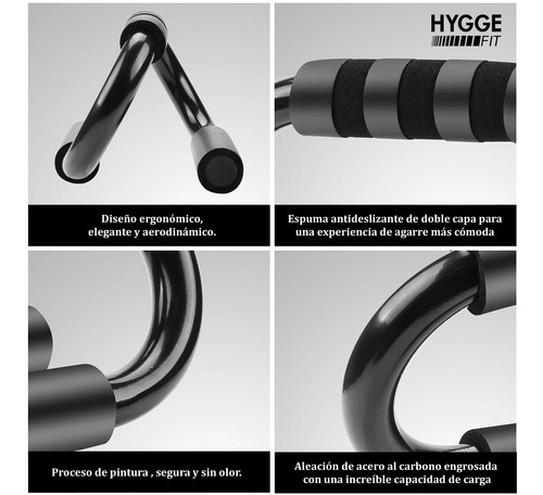 Imagen 4 de 10 de Barras Paralelas Push Up Entrenamiento Pecho Flexiones Gym