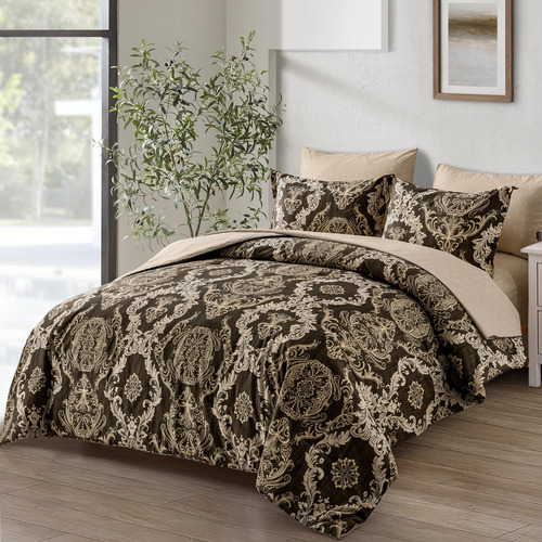 Juego De Edredón Wongs Bedding De 7 Piezas Para Cama Queen E