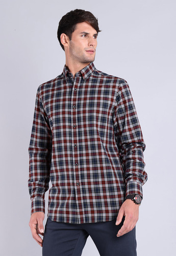 Camisa Escocesa Guy Laroche Glaif11ro