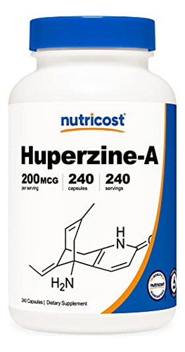 Suplemento Nutricost Huperzine A 200mcg 240 Cápsulas