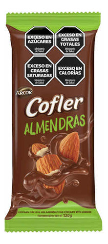 Oferta! Tableta Chocolate Cofler Con Almendras 100g Arcor