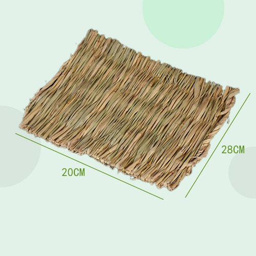 10 Piezas De Conejo Mat De Hierba De Paja Gran 40 Cmx28 Cm
