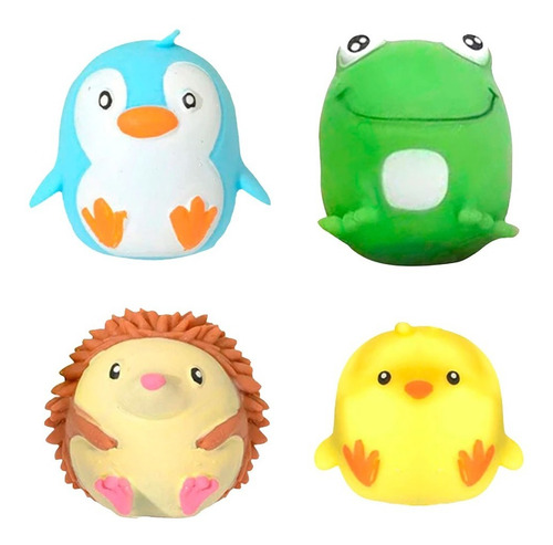 Imagen 1 de 7 de Squishy Soft Animalitos Stress Ball Fidget Toy 4 Modelos