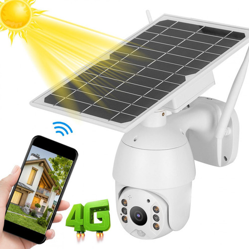 Imagen 1 de 7 de Cámara Inteligente De Energía Solar 4g Alerta Ptz Ip66 Imper