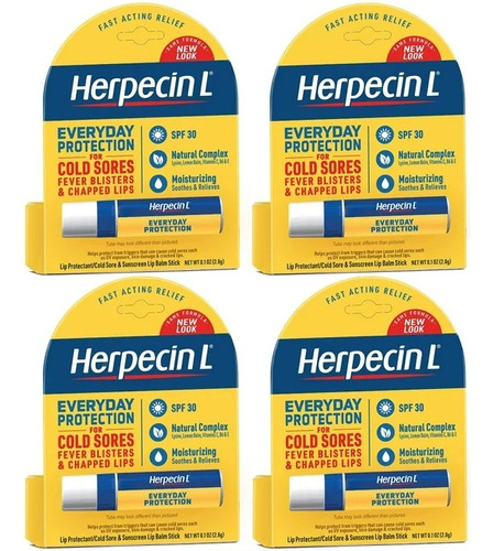 Herpecin L Labios Secos Y Agrietados Herpes Spf 30 4 Pack