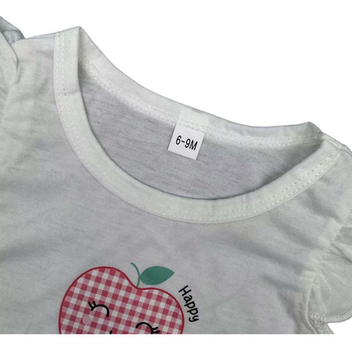 Conjunto De Ropa De Bebé Falda De Manga Corta Estampada 3y