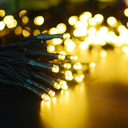Imagen 2 de 6 de Pack X2 Luces Solares Navidad Guirnalda 20 Metros 200 Led