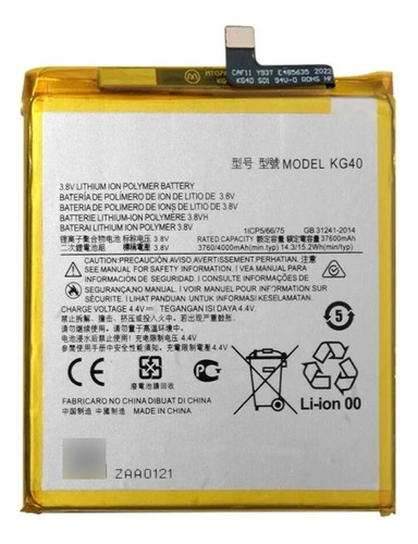 Bateria Pila Para Motorola Moto One Macro Kg40 Xt2016 