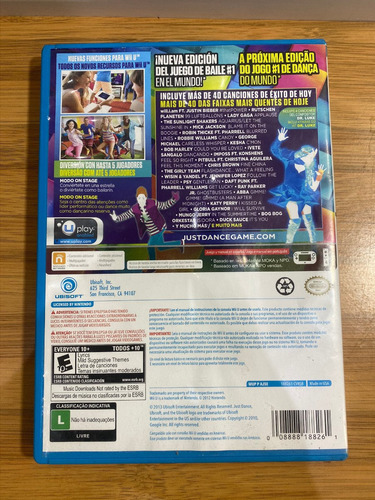 Just Dance 2014 Nintendo Wii U Original Midia Fisica Show