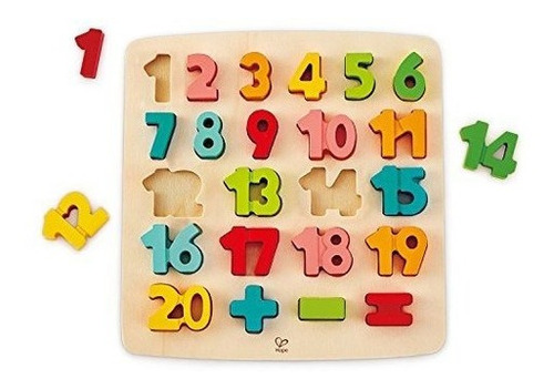 Odyssey Toys Hape Chunky Number Puzzle Game (10 Piezas), Mul