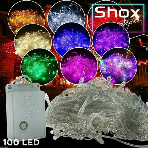 Imagen 7 de 9 de Luces Micro Led Arbol Navidad X 100 Alto Brillo Directo 220v