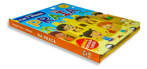 Coleção Puxe e Aprenda Na Praia de On Line Editora Capa Dura em Português 2023