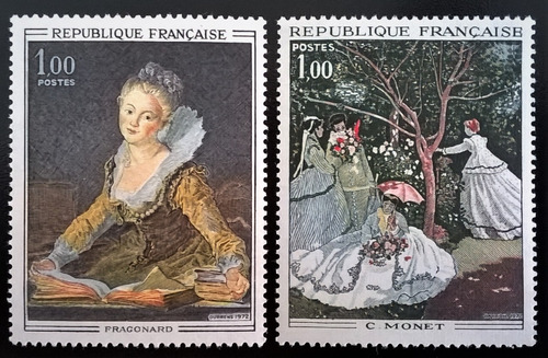 Francia Arte, Serie Yv. 1702-03 Pinturas 1972 Mint L13437