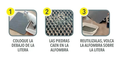 Imagen 5 de 10 de Alfombra Para Salida De Litera Gatos Cancat 45 X 55 Cm