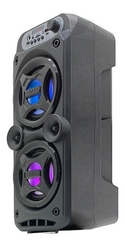 Alto-falante Grasep D-S12 portátil com bluetooth preto 110V/220V 