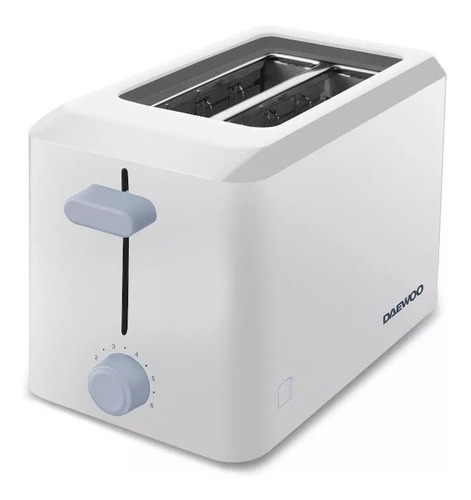 Imagen 2 de 2 de Tostadora Daewoo Blanca- Ranuras Anchas!! To8116c