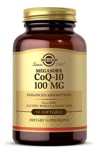 Coq10 100 Mg Megasorb Solgar 90 Softgel