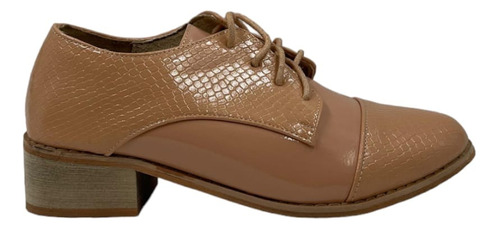 Zapato Beige Texturizado Mujer Z5-s-116