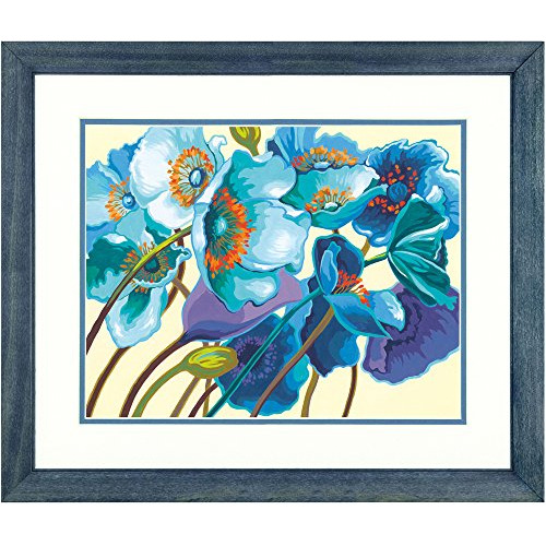 Dimensions Blue Poppies Paint By Numbers For Adults, 14'' W