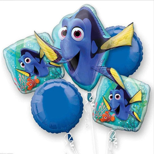 Bouquet De Globos Metalizados Buscando A Dory