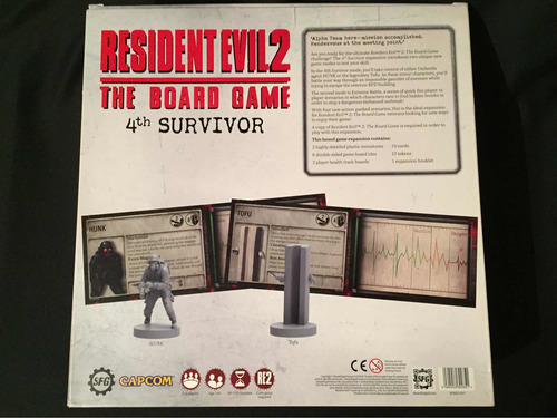 Resident Evil 2 Juego De Mesa 4th Survivor Hunk Expansión