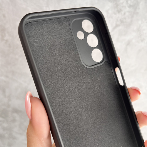 Funda Silicona Cubre Cámara Para Samsung Linea- Coolcase Negro A16