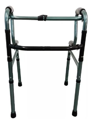 Imagen 3 de 10 de Andador Fijo Y Paso A Paso Doble Grip Plegable Aluminio Imp.