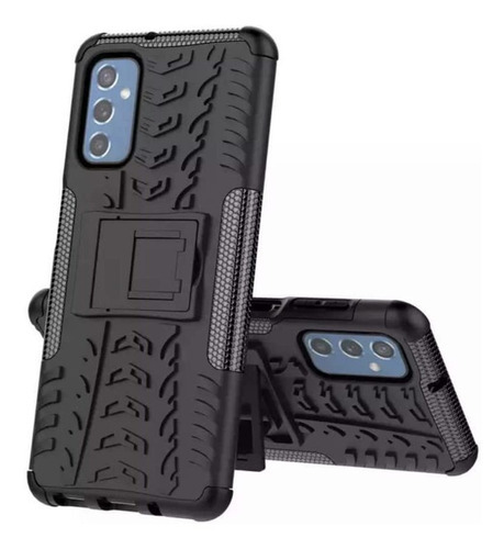 Capa protetora Danet Proteção Premium Case Hybrid Anti Impacto preto para Samsung Galaxy m23 5g Galaxy m23 5g de 1 unidade